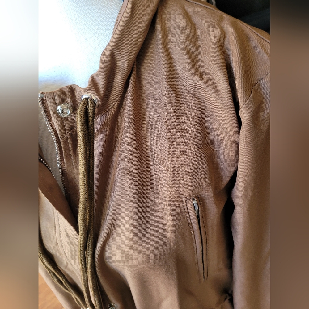 Endless Rose Brown Long Coat with Tiger Embroidery New - Picture 5 of 7